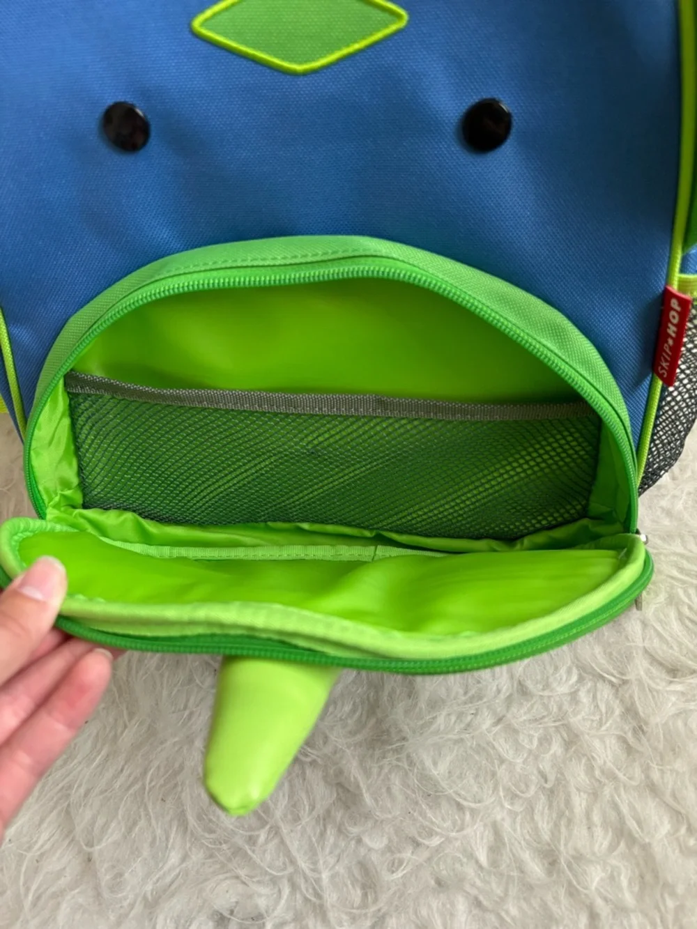 Skip Hop Bright Blue and Green Dinosaur Toddler Backpack